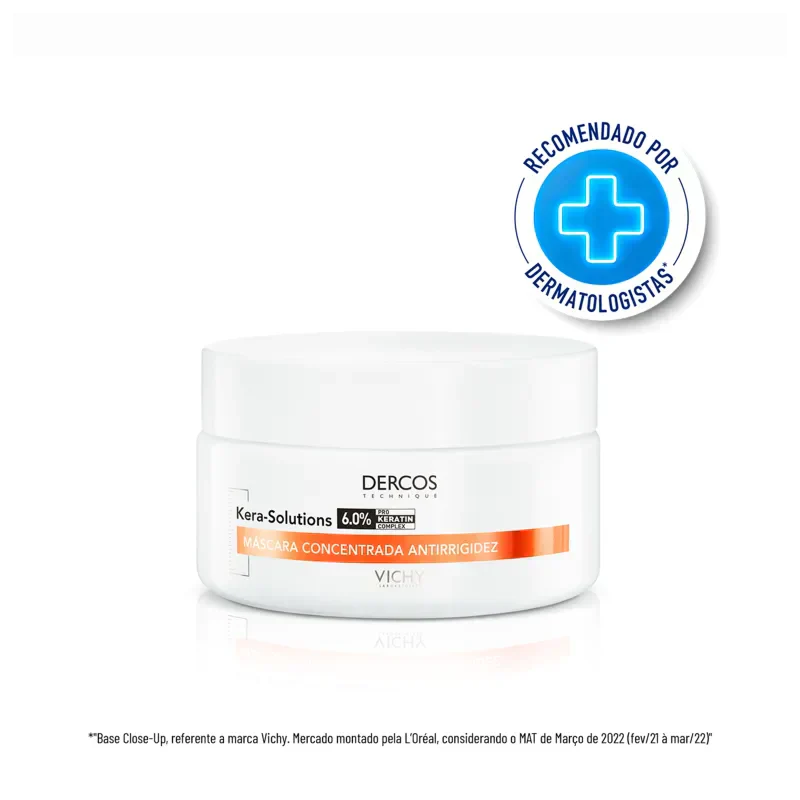 DERCOS DERCOS – KERA-SOLUTIONS MÁSCARA CONCENTRADA ANTIRRIGIDEZ – CABELOS DANIFICADOS